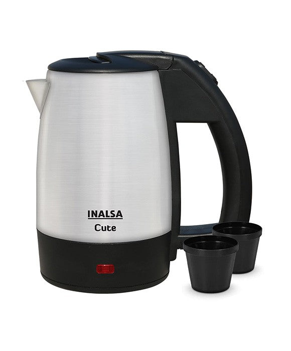 Inalsa Cute 0.5 Liters Fast Boiling 1000 Watts Electric Travel Kettle