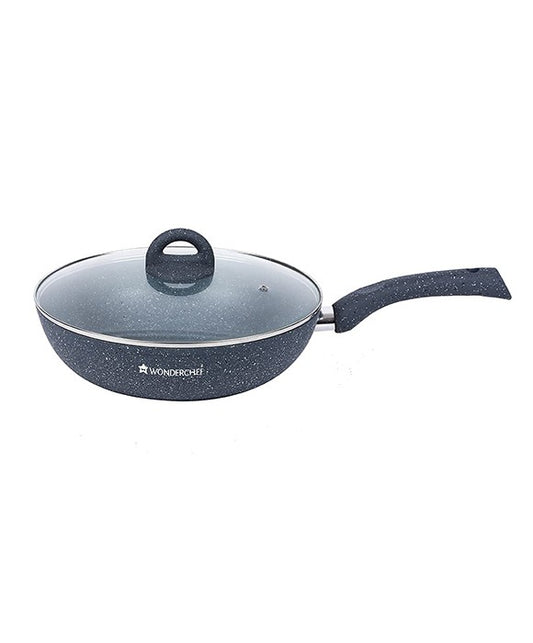 Wonderchef Granite 26 Cms Wok With Lid