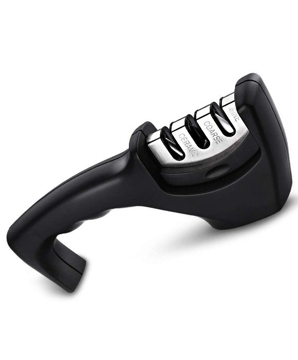 Manual Knife Sharpener 3 Stage Sharpening Tool for Ceramic Knife and Steel Knives