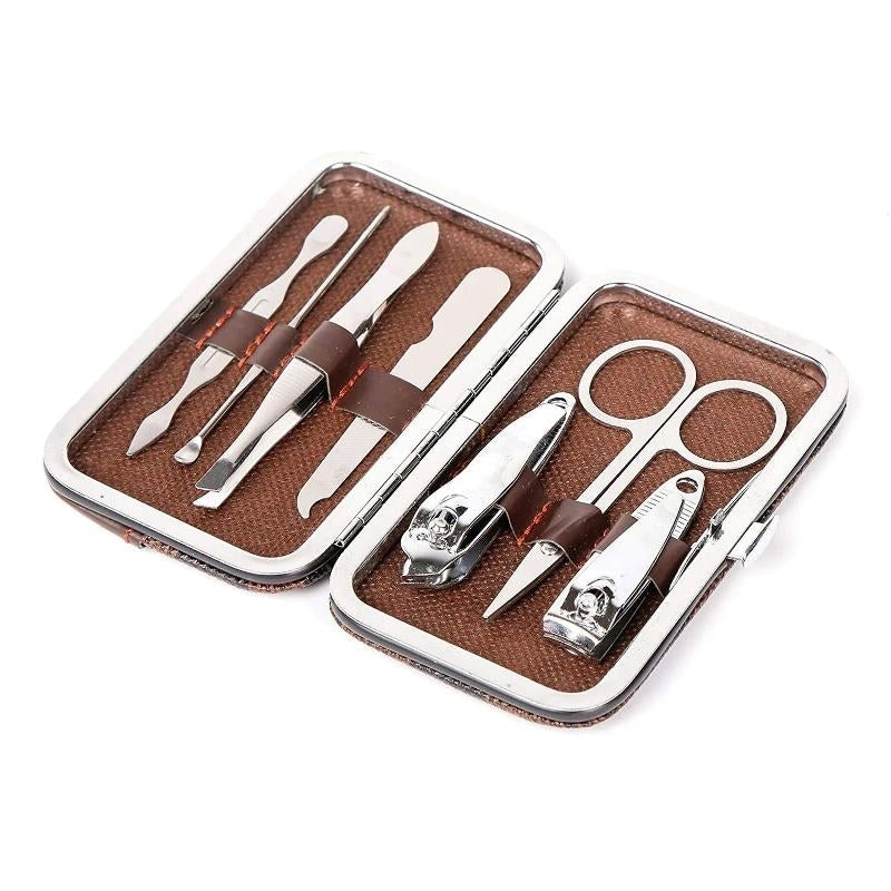 Complete 7-in-1 Professional Manicure & Pedicure Tools Kit for Women - Premium Nail Clipper Set