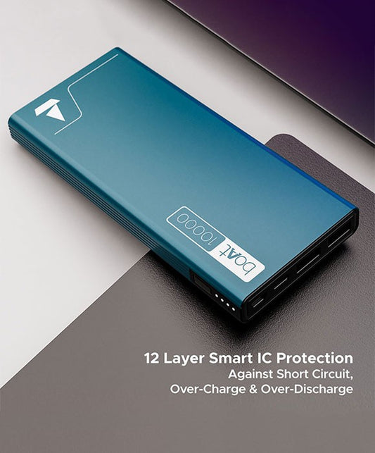 boAt EnergyShroom PB300 10000mAh Battery Capacity 22.5 Watt fast charging Powerbank with Smart IC Protection