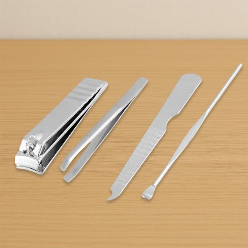 4-in-1 Nail Clipper Kit Manicure Set with Travel Case