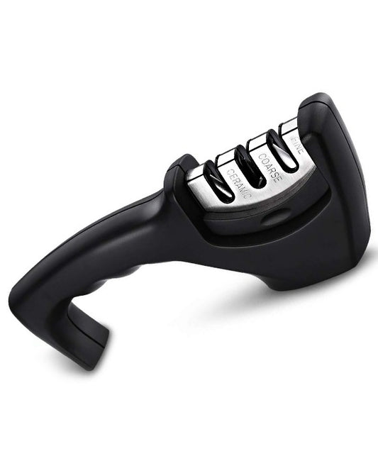 Manual Knife Sharpener 3 Stage Sharpening Tool for Ceramic Knife and Steel Knives