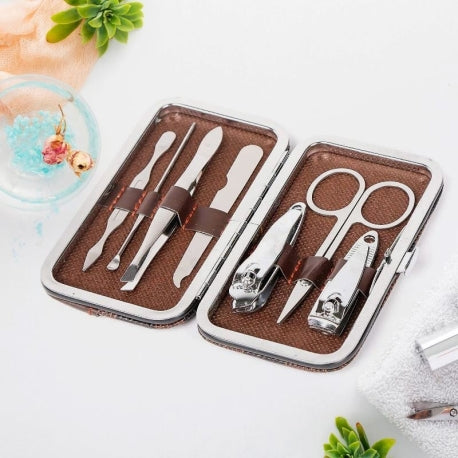 Complete 7-in-1 Professional Manicure & Pedicure Tools Kit for Women - Premium Nail Clipper Set