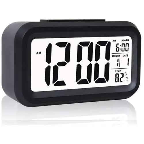 Smart Optical Backlight Clock with 12 cms. LCD Screen